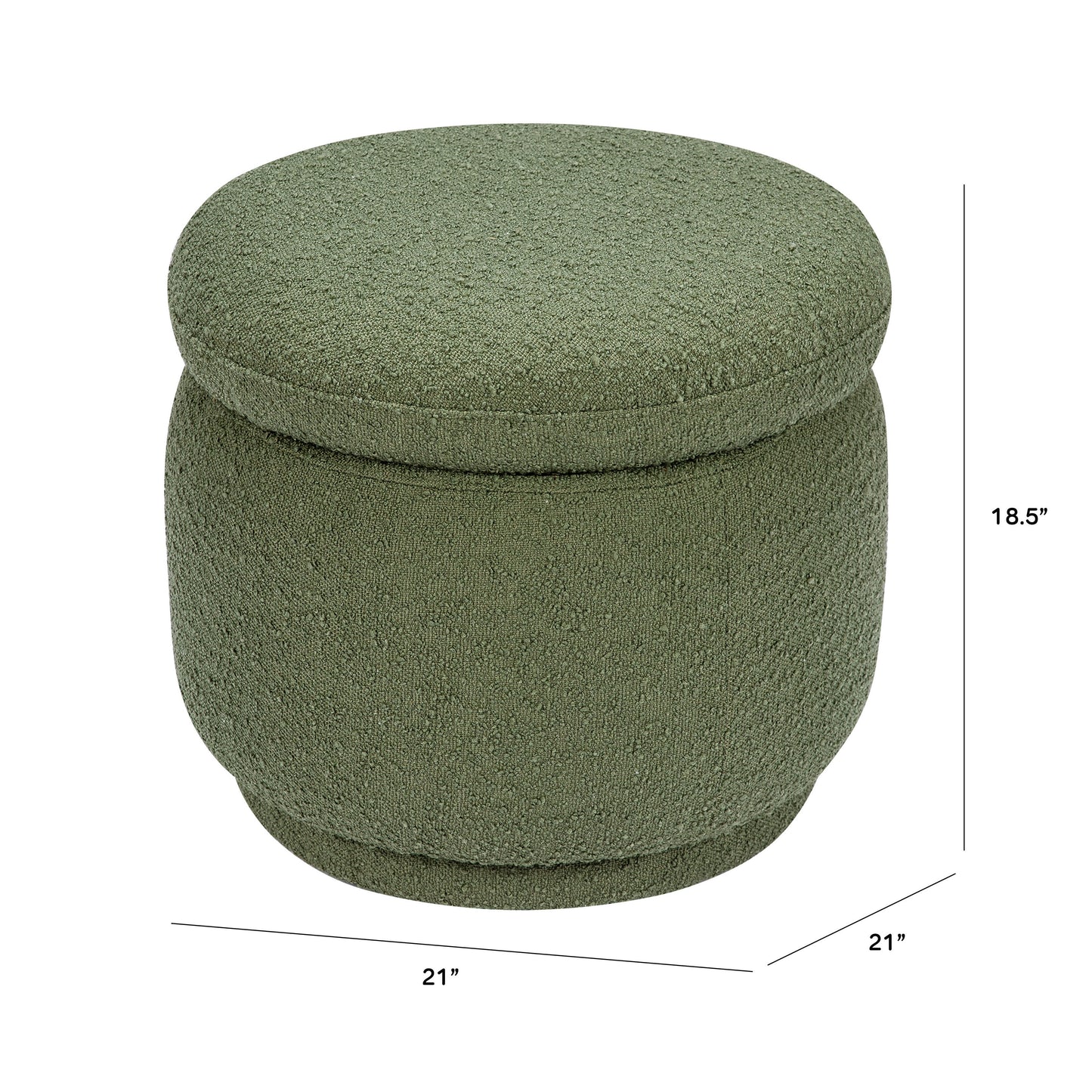 BABYLETTO ENOKI STORAGE OTTOMAN IN BOUCLE