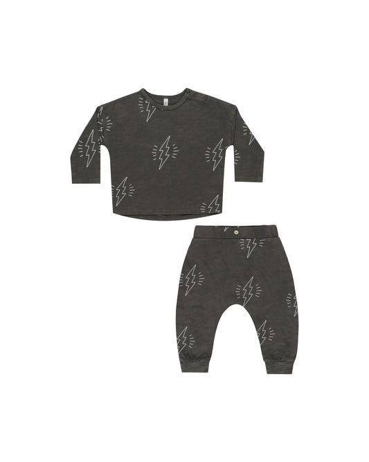 RYLEE AND CRU LONG SLEEVE TEE + PANT SET BOLTS