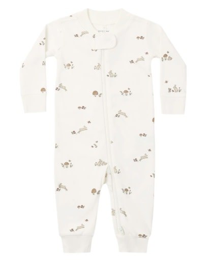 QUINCY MAE ZIP LONG SLEEVE SLEEPER BUNNIES