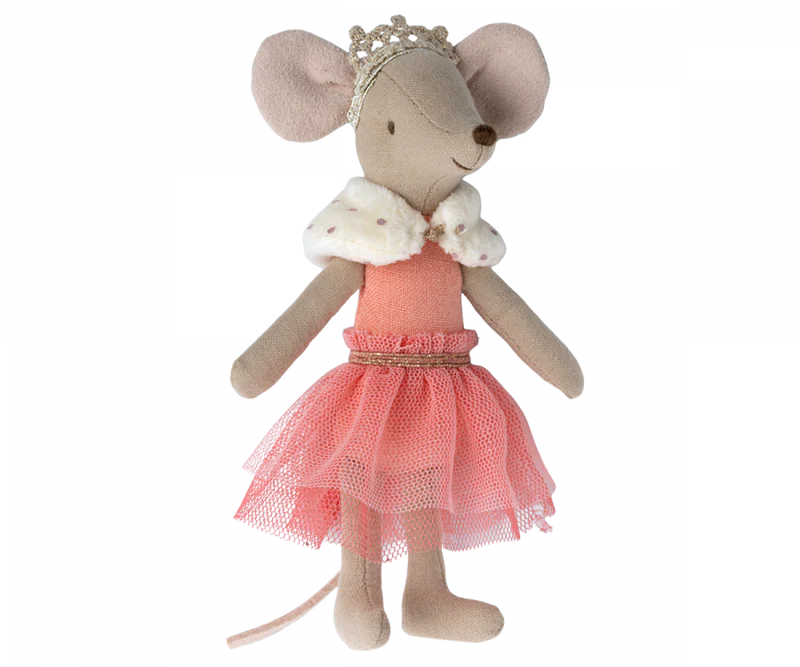 MAILEG PRINCESS MOUSE, BIG SISTER - CORAL