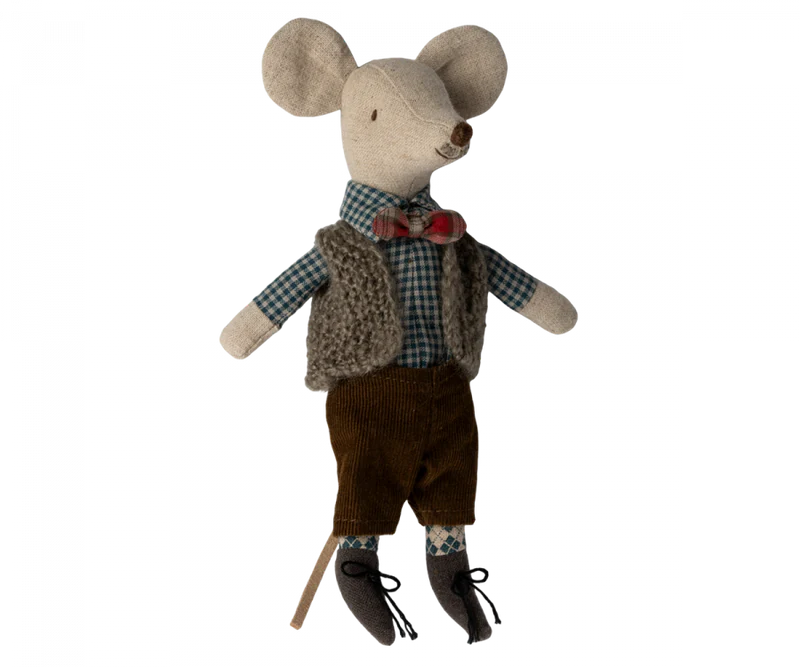 MAILEG VEST, PANTS, AND BOW TIE FOR GRANDPA MOUSE