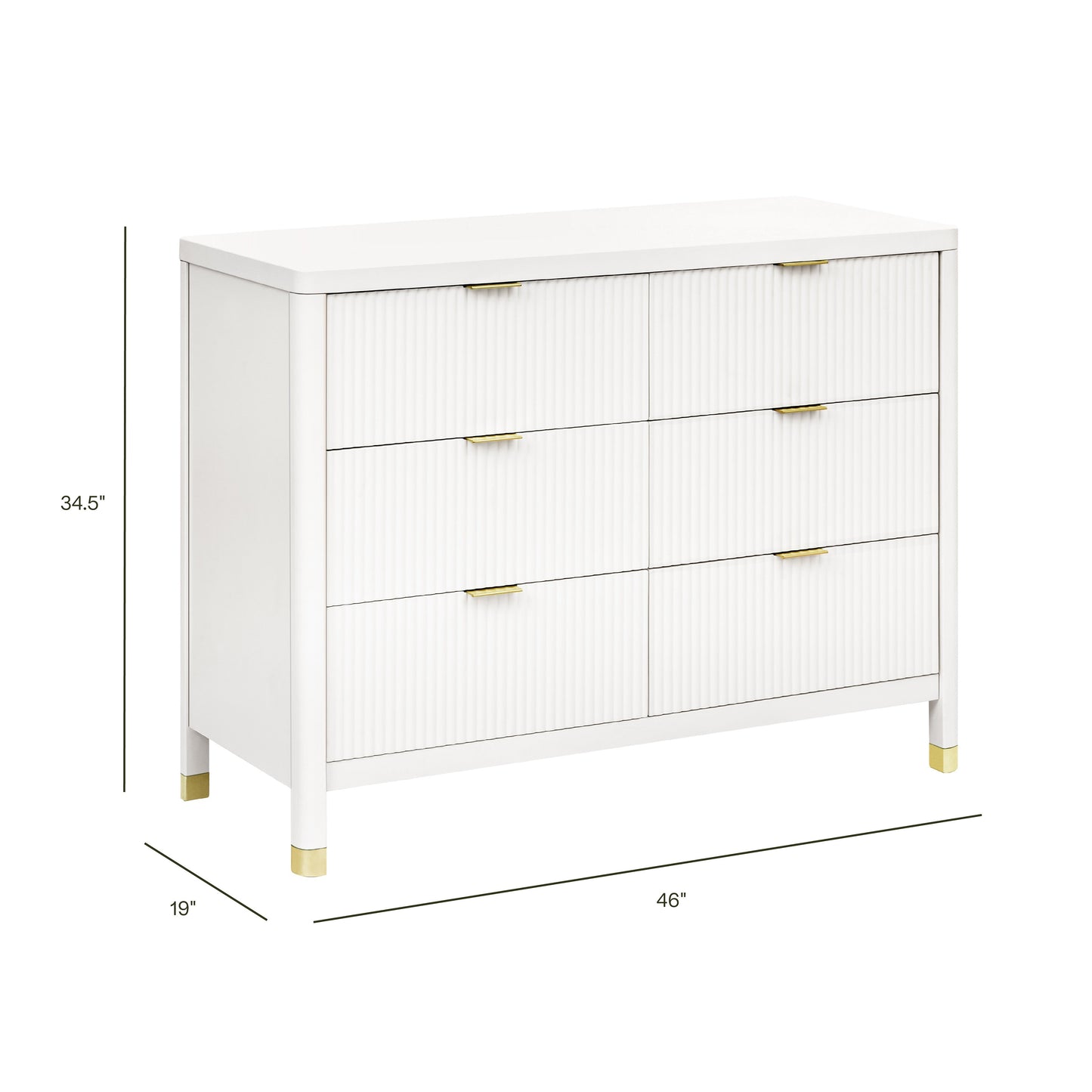 NAMESAKE BRIMSLEY TAMBOUR 6-DRAWER DRESSER
