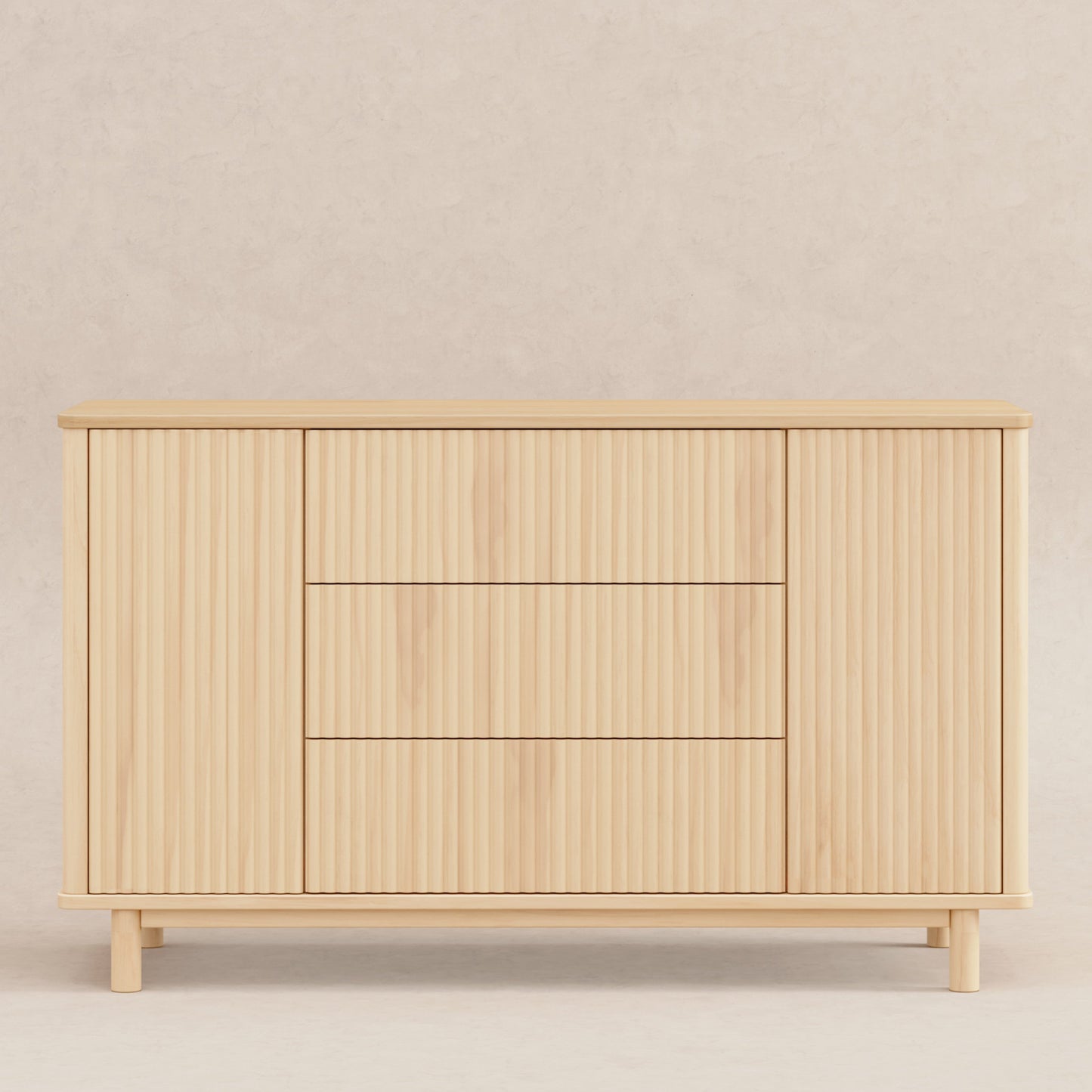 Pogo Tambour Assembled Dresser in Olive