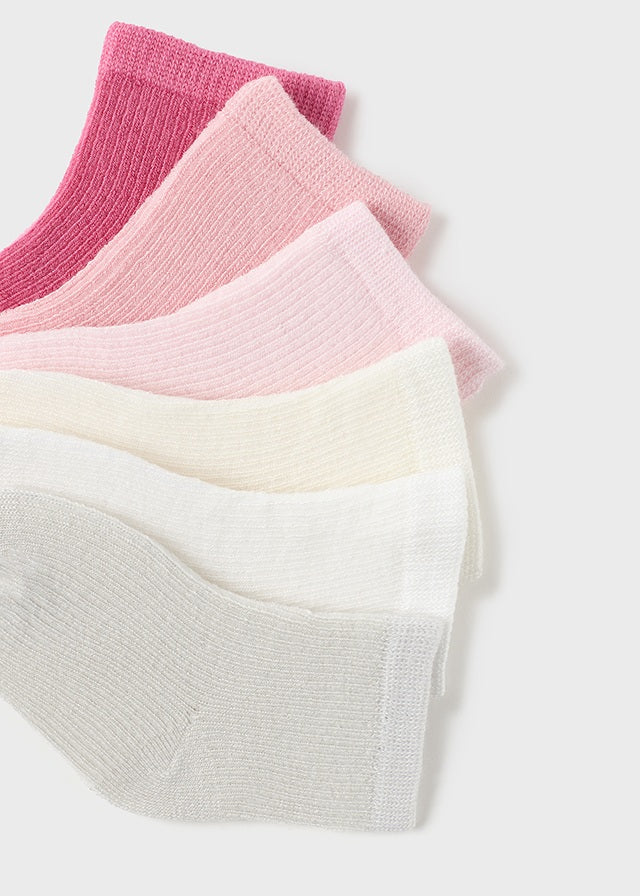 MAYORAL 6 PACK SOCKS - PINK