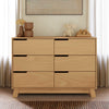 Hudson 6-Drawer Double Dresser, Assembled in Honey