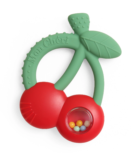 BITZY SHAKE RATTLE AND TEETHER - CHERRY