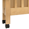 Maki Full-Size Folding Crib w/ Toddler Bed Conversion Kit in Honey