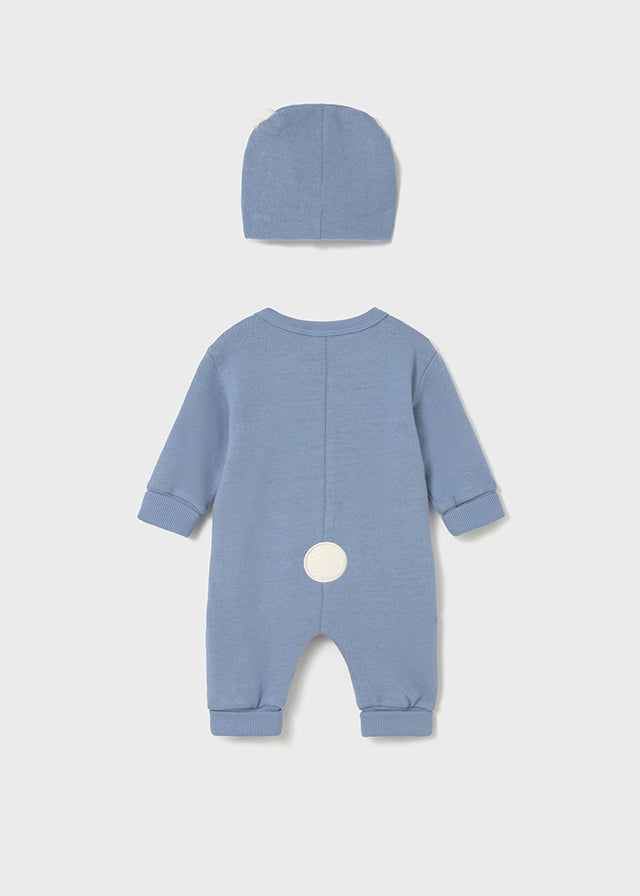 MAYORAL NEWBORN BOY ONE PIECE WITH HAT