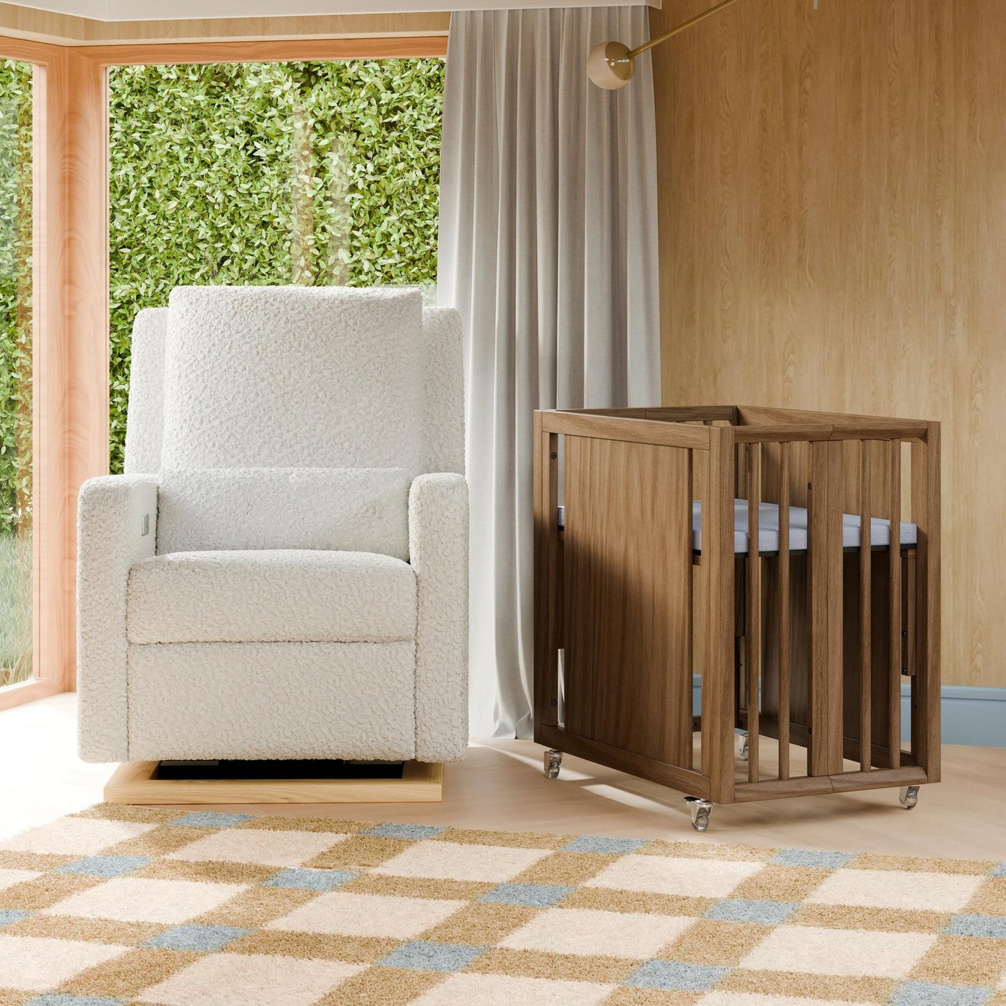 BABYLETTO PALMA 8-IN-1 CONVERTIBLE ALL-STAGES CRIB WITH BASSINET & TODDLER BED KIT