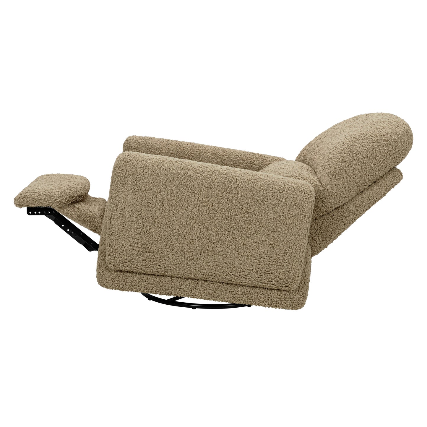 BABYLETTO RAINBOW RECLINER AND SWIVEL GLIDER IN TEDDY LOOP