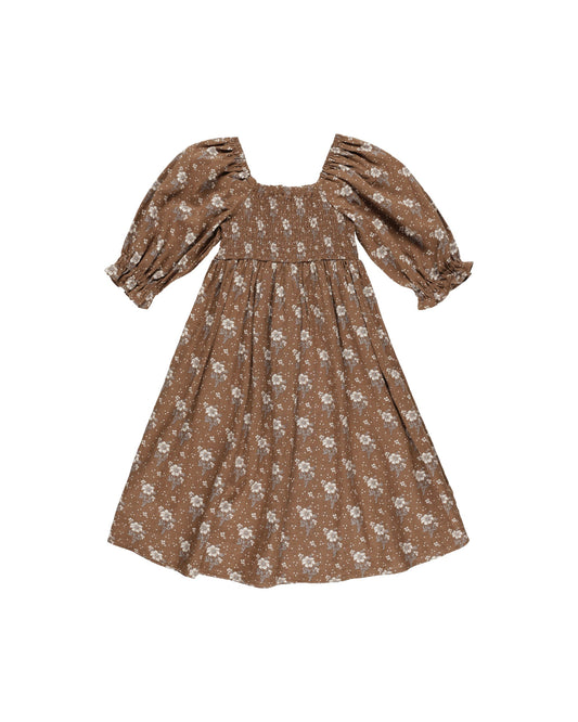 RYLEE AND CRU ADELAIDE DRESS AUTUMN ROSE