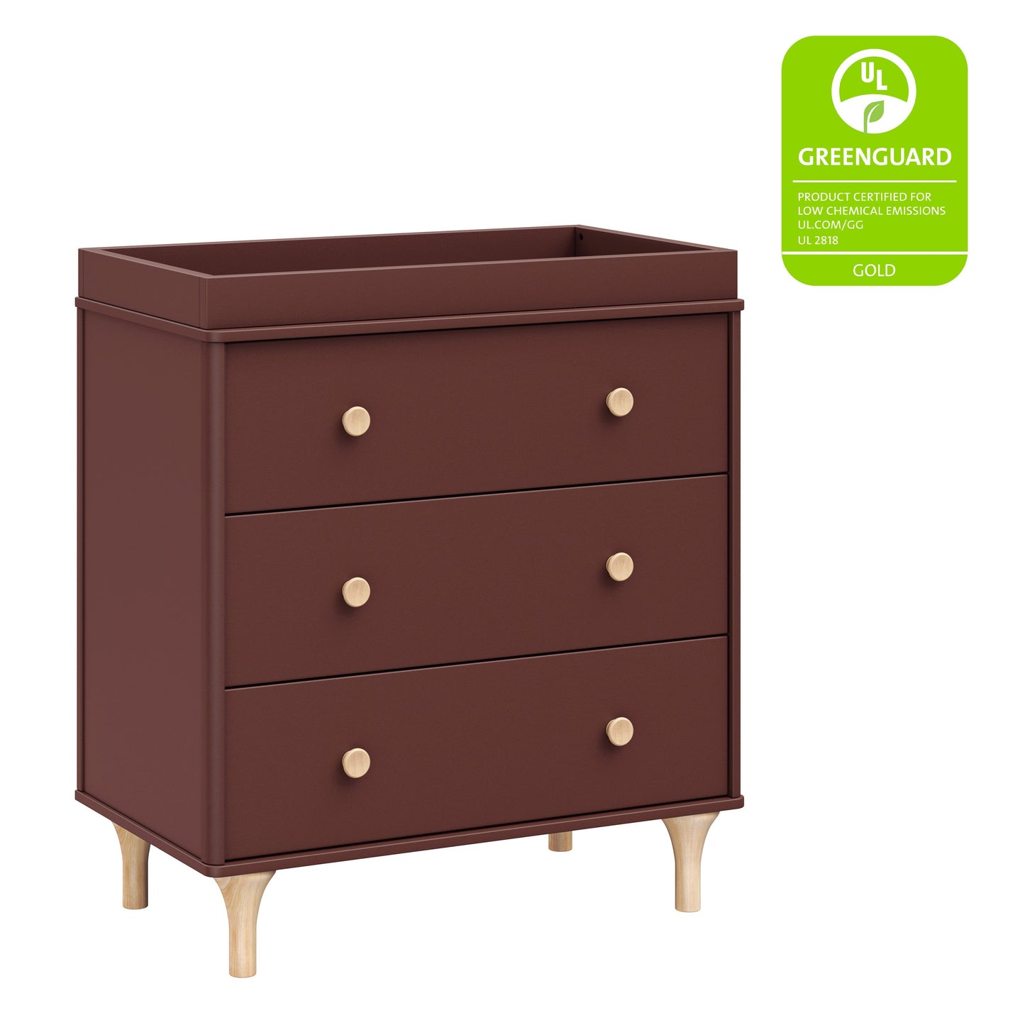 BABYLETTO LOLLY 3-DRAWER CHANGER DRESSER WITH REMOVABLE CHANGING TRAY