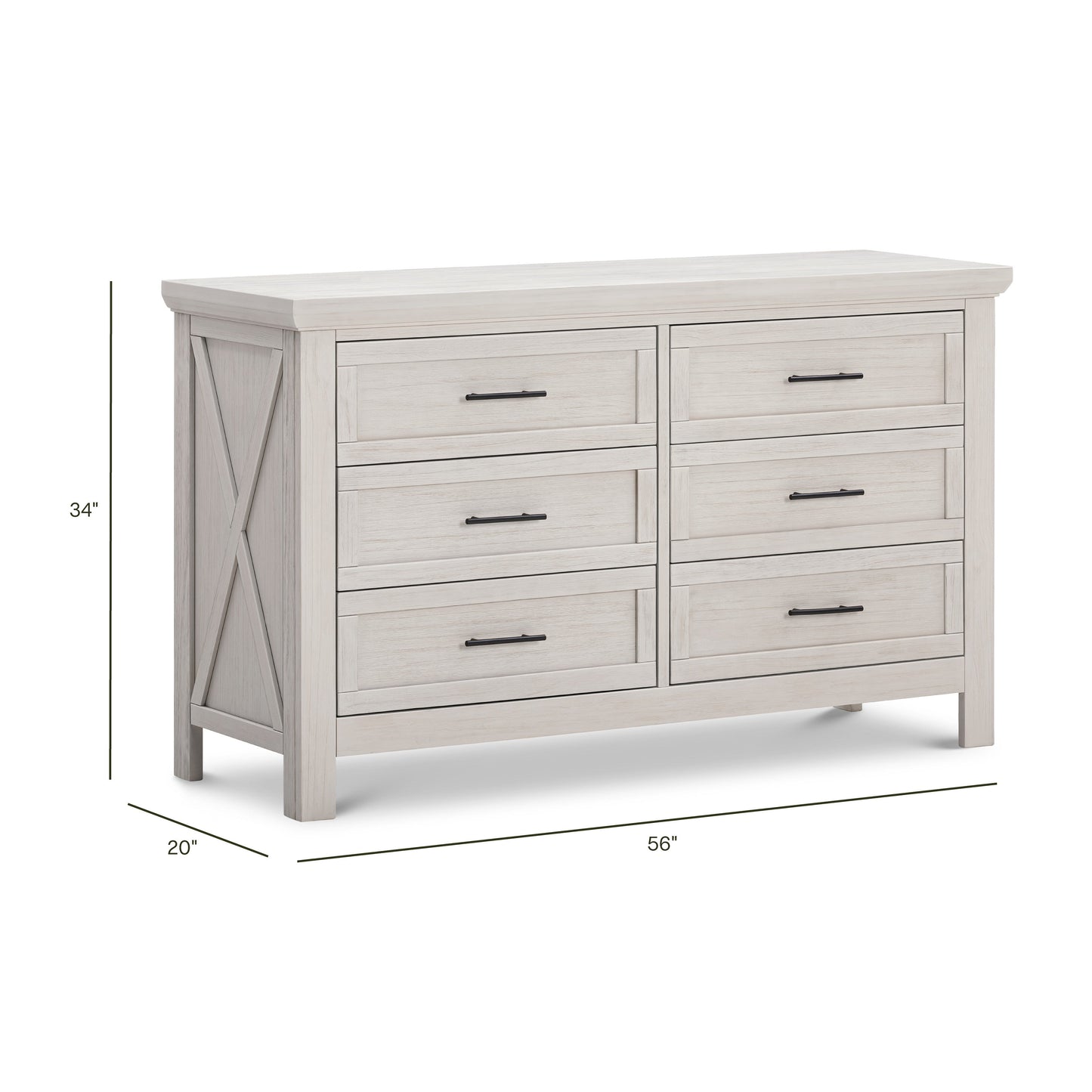 MONOGRAM BY NAMESAKE EMORY FARMHOUSE 6-DRAWER DRESSER