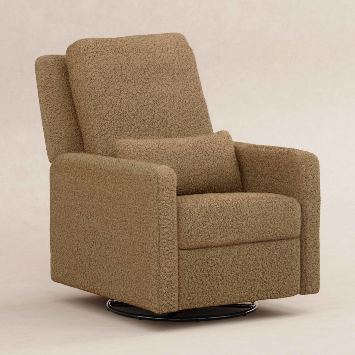 BABYLETTO SIGI RECLINER AND SWIVEL GLIDER IN SHEARLING