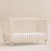 Lolly 3-in-1 Convertible Crib w/Toddler Bed Conversion in Crimson/Natural