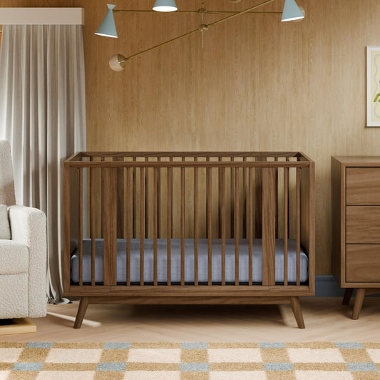 BABYLETTO PALMA 8-IN-1 CONVERTIBLE ALL-STAGES CRIB WITH BASSINET & TODDLER BED KIT