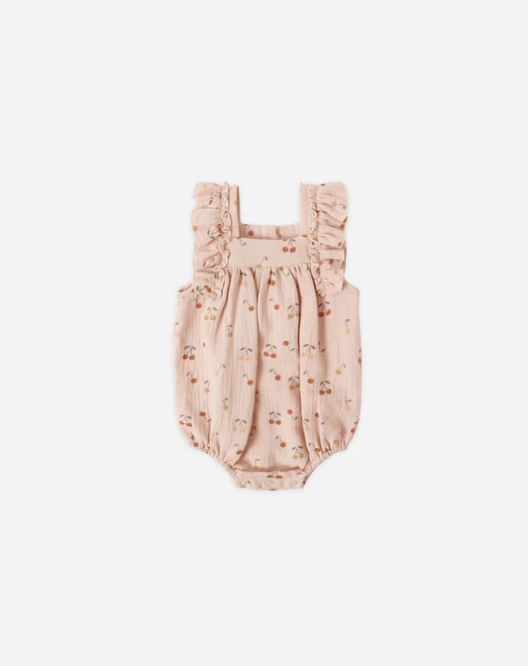 QUINCY MAE MAYA ROMPER CHERRIES