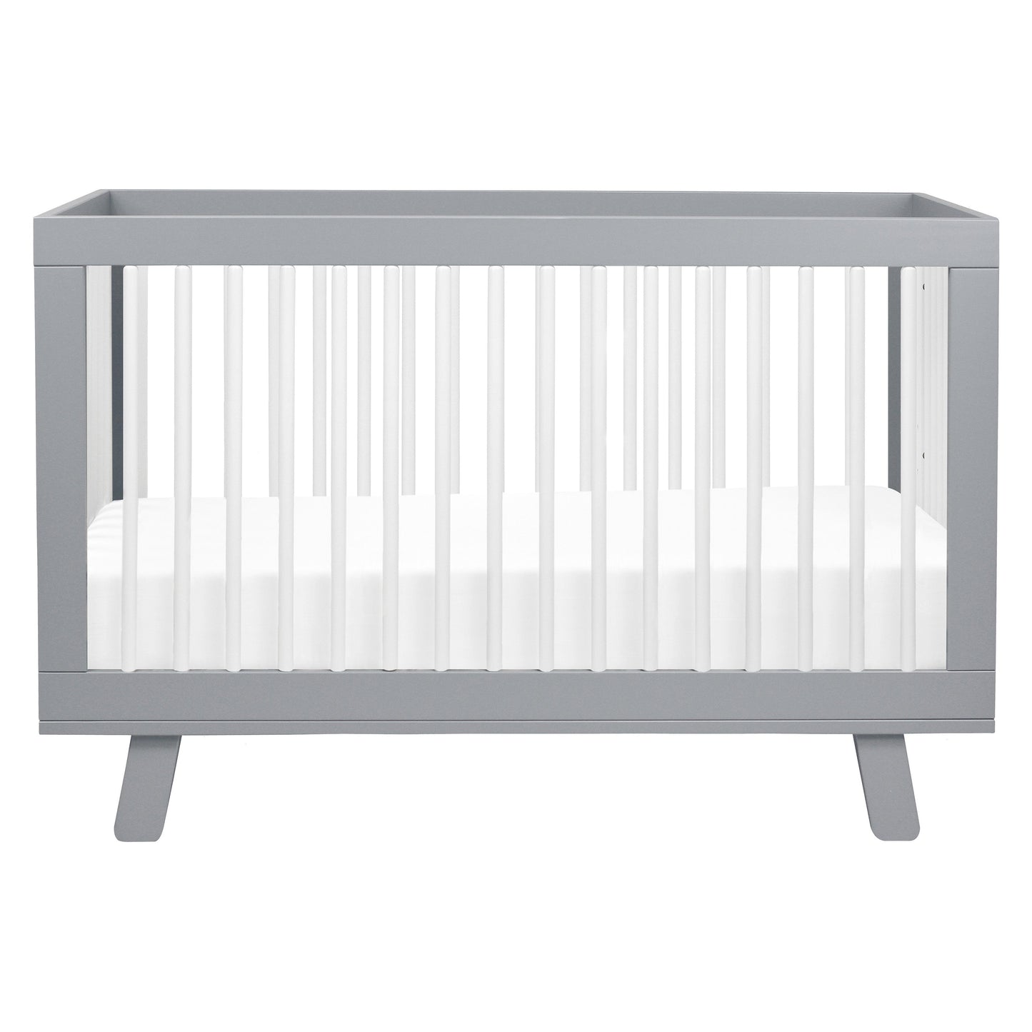 Hudson 3-in-1 Convertible Crib w/ToddlerBedConversionKit in White/Washed Natural
