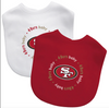 SAN FRANCISCO 49ERS BABY BIBS 2-PACK