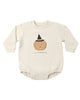 QUINCY MAE CREWNECK BUBBLE ROMPER LIL PUMPKIN