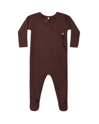 QUINCY MAE POINTELLE WRAP FOOTIE BLACK CHERRY