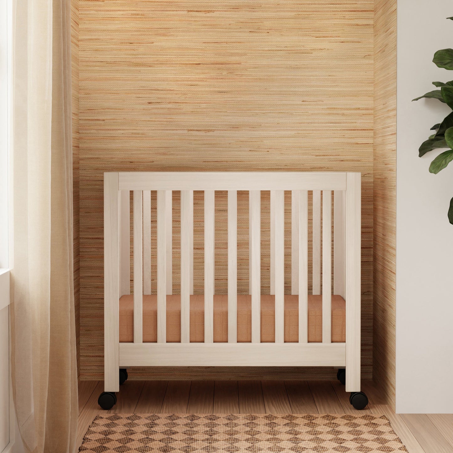 Origami Mini Crib in Light Sage