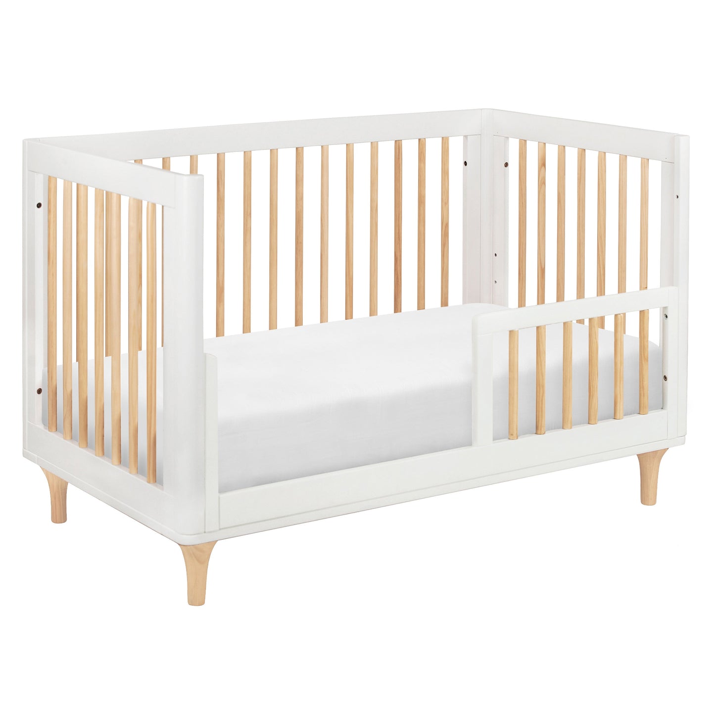 Lolly 3-in-1 Convertible Crib w/Toddler Bed Conversion in Crimson/Natural