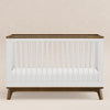 Scoot 3-in-1 Convertible Crib w/ToddlerBedConversion Kit in White/WashedNatural