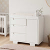 Yuzu 3-Drawer Changer Dresser in White/Natural