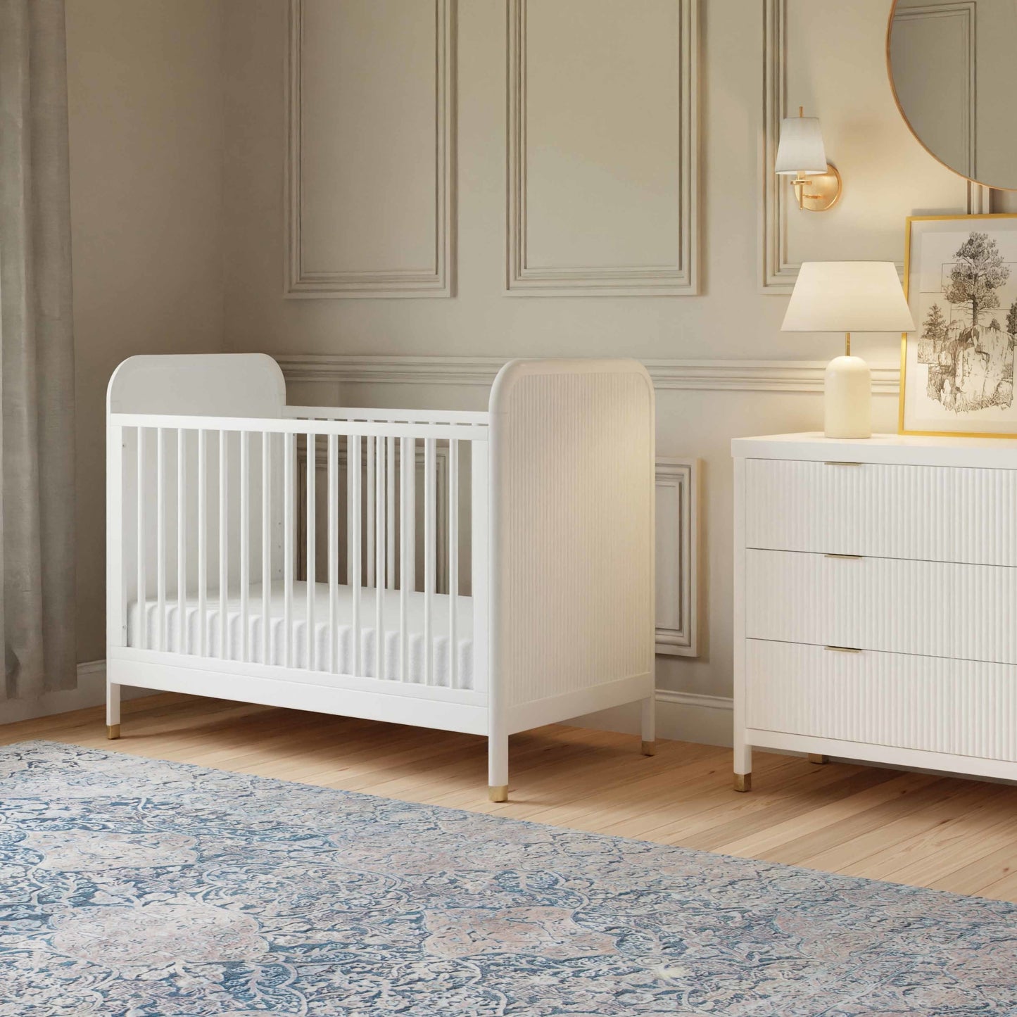 NAMESAKE BRIMSLEY TAMBOUR 3-IN-1 CONVERTIBLE CRIB