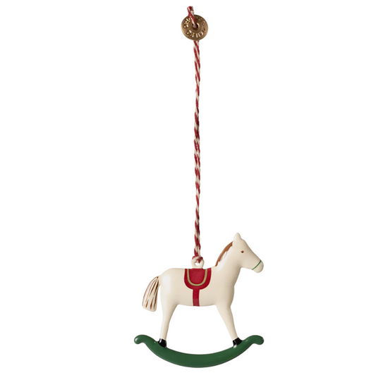 MAILEG METAL ORNAMENT, ROCKING HORSE