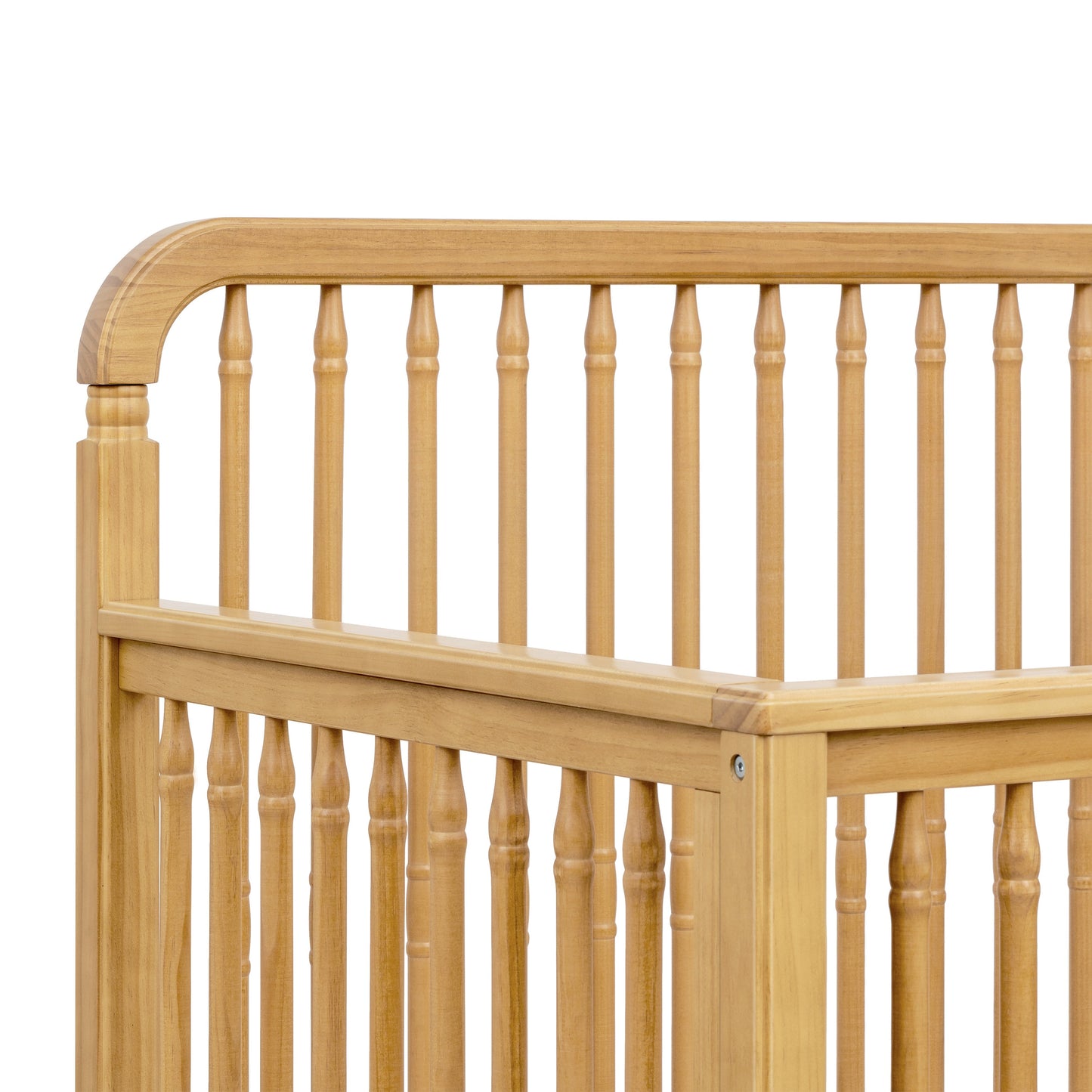 Liberty 4-in-1 Convertible Spindle Crib in Warm White
