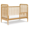 Liberty 3-in-1 Convertible Spindle Crib w/Toddler Bed Conversion Kit in Dusty Rose
