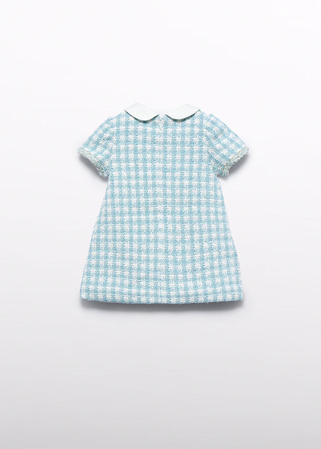 ABEL & LULA GIRL LUREX PLAID DRESS