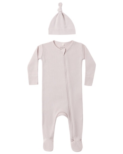 QUINCY MAE WAFFLE SLEEP SET LILAC MIST