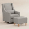 BABYLETTO TOCO SWIVEL GLIDER AND OTTOMAN IN ECO-PERFORMANCE FABRIC | WATER REPELLENT & STAIN RESISTANT