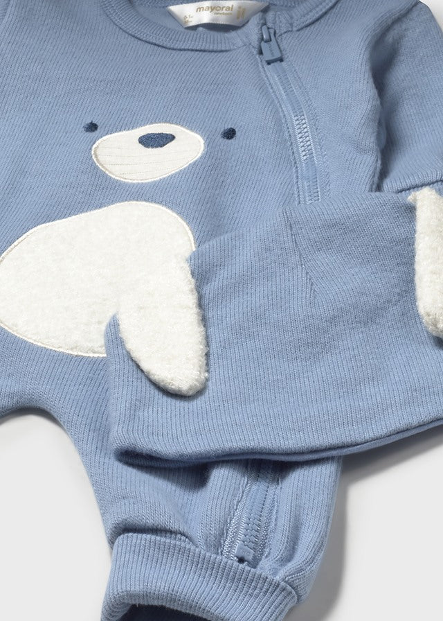 MAYORAL NEWBORN BOY ONE PIECE WITH HAT