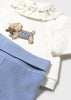 MAYORAL GIRL PANTS AND SWEATER SET DREAM BLUE