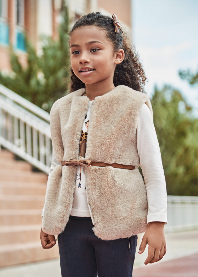 MAYORAL TAPICOA FUR VEST – Buttercup Baby Co.