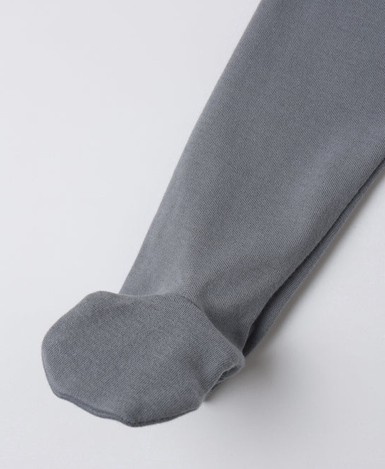 QUINCY MAE WRAP TOP + FOOTED PANT SET SLATE