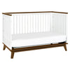 Scoot 3-in-1 Convertible Crib w/ToddlerBedConversion Kit in White/WashedNatural