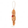 JELLYCAT FESTIVE FOLLY GINGERBREAD FRED ORNAMENT