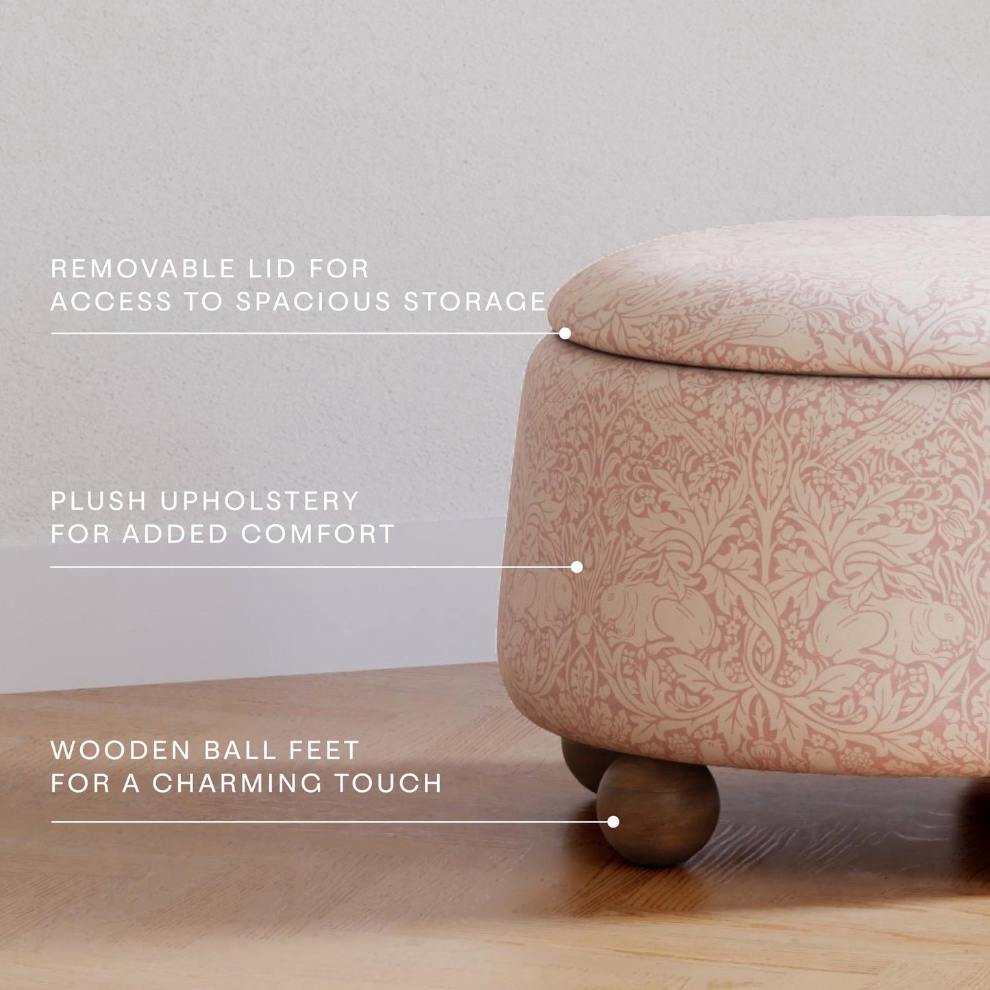 MORRIS & CO. X NAMESAKE TUFFET STORAGE OTTOMAN