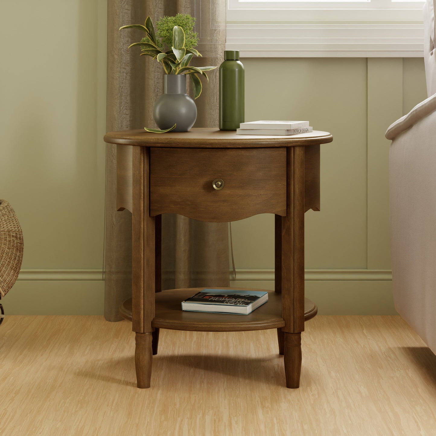 Liberty Assembled Nightstand in Warm White
