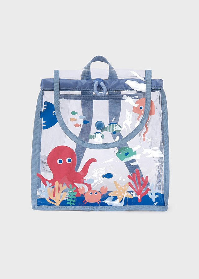 MAYORAL CLEAR BACKPACK - BLUE