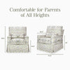 MORRIS & CO. X NAMESAKE CRAWFORD PILLOWBACK COMFORT SWIVEL GLIDER