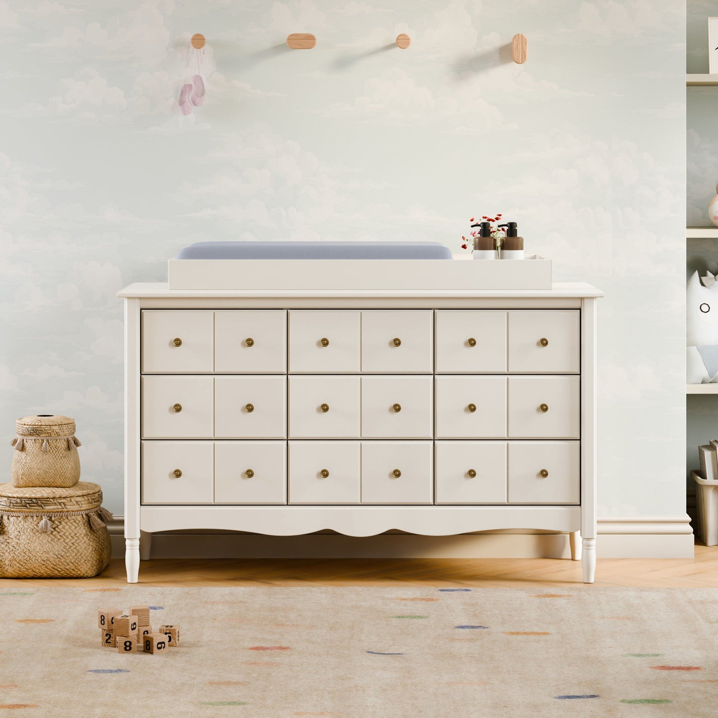 Liberty 9-Drawer Assembled Dresser in Natural Walnut