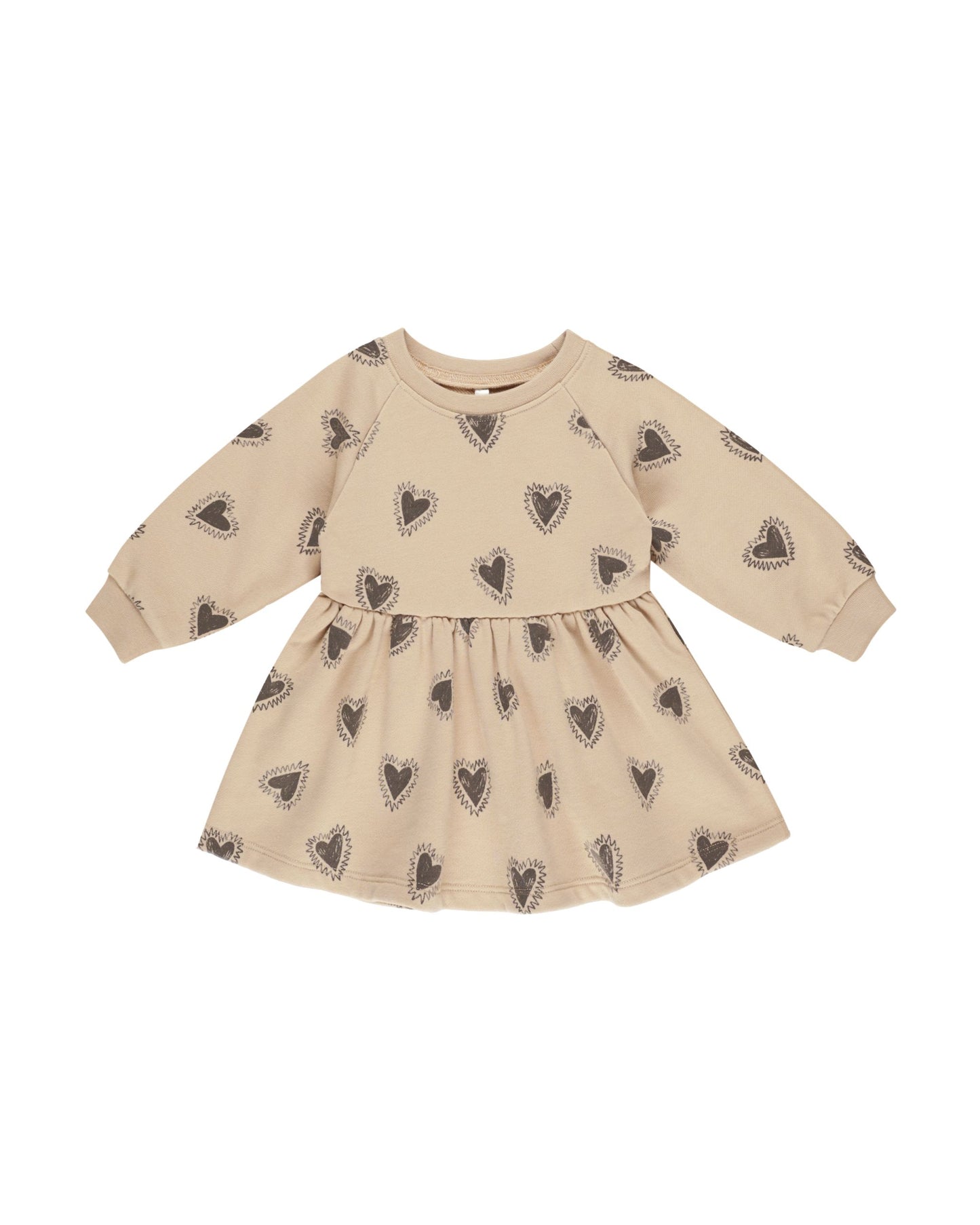 RYLEE AND CRU RAGLAN DRESS HEARTS