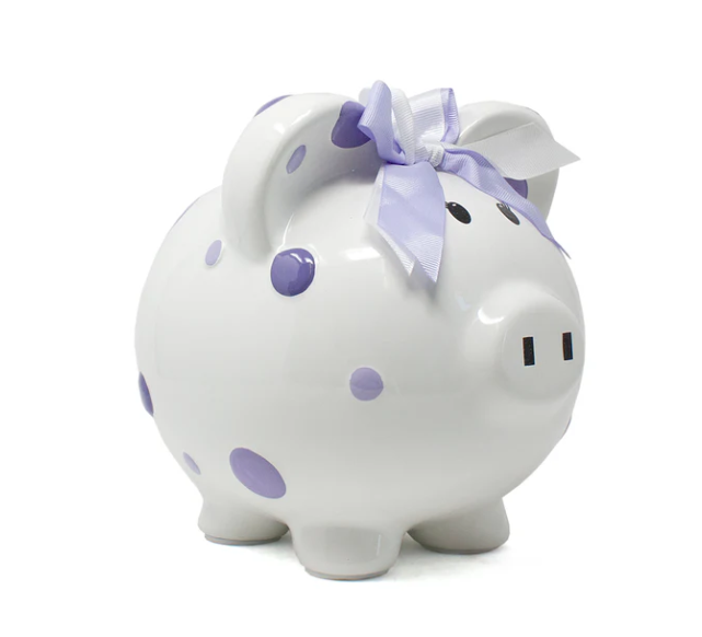 PURPLE MULTI DOT BANK