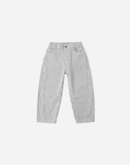 RYLEE + CRU BARREL PANT RAILROAD STRIPE